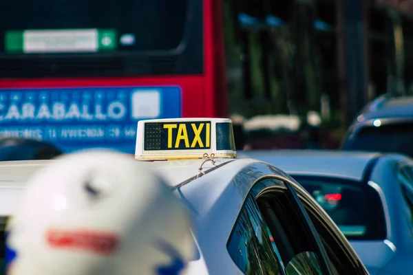 Sevilla Spanien September 2021 Taxifahren Durch Die Straßen Von Sevilla — Stockfoto