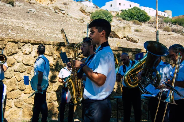 Carmona España Septiembre 2021 Enfoque Miembros Una Orquesta Musical Local —  Fotos de Stock