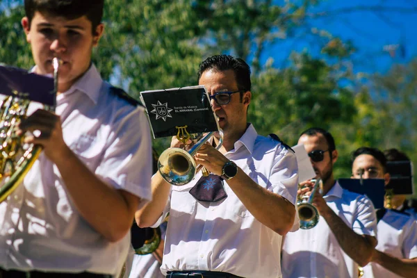 Carmona España Septiembre 2021 Enfoque Miembros Una Orquesta Musical Local —  Fotos de Stock