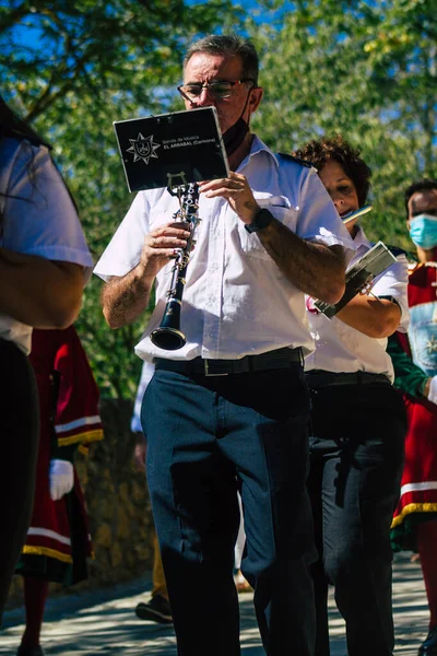 Carmona España Septiembre 2021 Enfoque Miembros Una Orquesta Musical Local —  Fotos de Stock