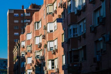 Seville İspanya 22 Eylül 2021 İspanya 'nın güneyinde, sembolik şehir ve Endülüs Bölgesi' nin başkenti Sevilla şehrinde yer alan bina.