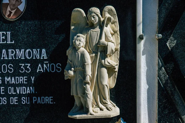 Sewilla Hiszpania Września 2021 Typowe Groby Chrześcijańskim Cmentarzu Gminy Carmona — Zdjęcie stockowe