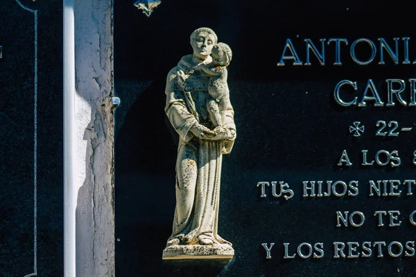 Sewilla Hiszpania Września 2021 Typowe Groby Chrześcijańskim Cmentarzu Gminy Carmona — Zdjęcie stockowe