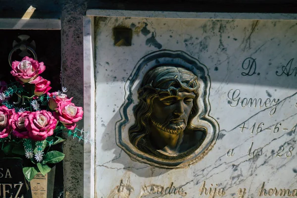 Sevilla Spanien September 2021 Typische Gräber Auf Einem Christlichen Friedhof — Stockfoto