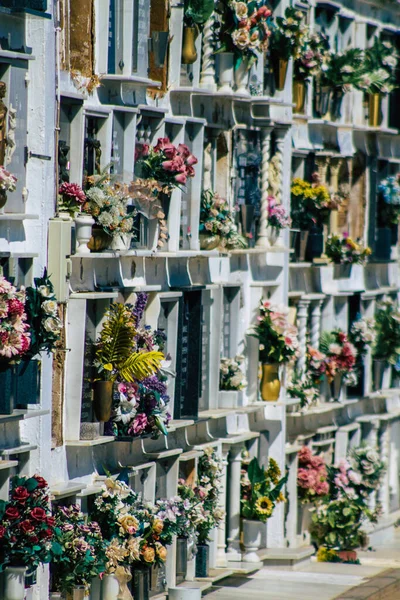 Sevilla España Septiembre 2021 Tumbas Típicas Cementerio Cristiano Del Municipio — Foto de Stock