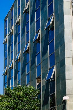 Seville İspanya 22 Eylül 2021 İspanya 'nın güneyinde, sembolik şehir ve Endülüs Bölgesi' nin başkenti Sevilla şehrinde yer alan bina.