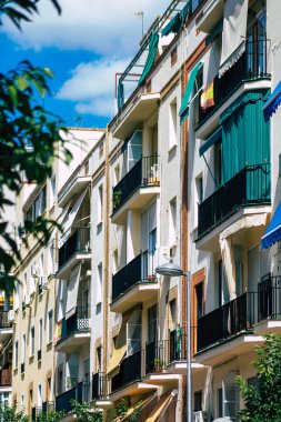 Seville İspanya 22 Eylül 2021 İspanya 'nın güneyinde, sembolik şehir ve Endülüs Bölgesi' nin başkenti Sevilla şehrinde yer alan bina.