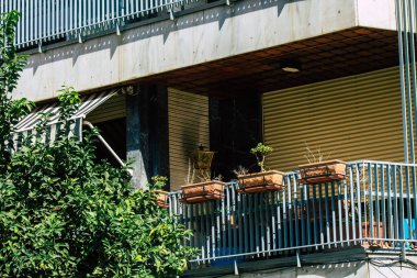 Seville İspanya 22 Eylül 2021 İspanya 'nın güneyinde, sembolik şehir ve Endülüs Bölgesi' nin başkenti Sevilla şehrinde yer alan bina.