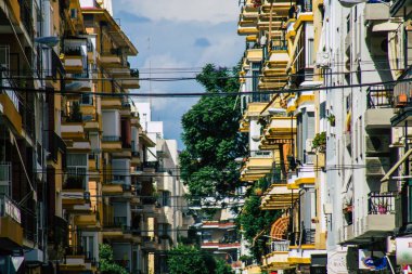 Seville İspanya 22 Eylül 2021 İspanya 'nın güneyinde, sembolik şehir ve Endülüs Bölgesi' nin başkenti Sevilla şehrinde yer alan bina.