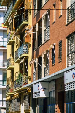 Seville İspanya 22 Eylül 2021 İspanya 'nın güneyinde, sembolik şehir ve Endülüs Bölgesi' nin başkenti Sevilla şehrinde yer alan bina.