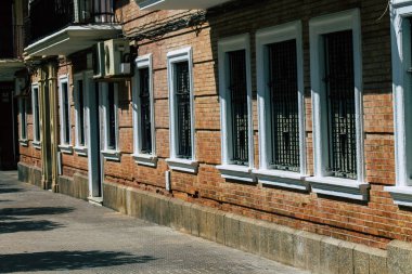 Seville İspanya 22 Eylül 2021 İspanya 'nın güneyinde, sembolik şehir ve Endülüs Bölgesi' nin başkenti Sevilla şehrinde yer alan bina.