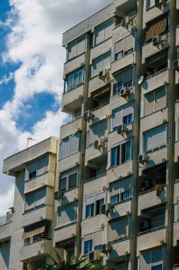 Seville İspanya 22 Eylül 2021 İspanya 'nın güneyinde, sembolik şehir ve Endülüs Bölgesi' nin başkenti Sevilla şehrinde yer alan bina.