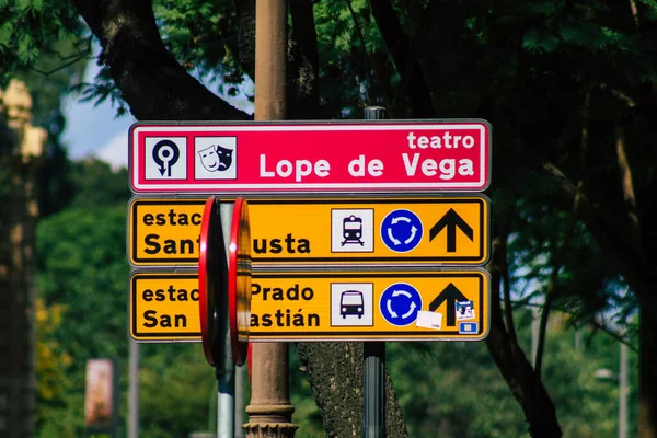 Сивилл Испания Сентября 2021 Года Уличный Знак Дорожный Знак Расположенный — стоковое фото