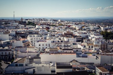 Carmona, İspanya, 11 Ekim 2025 Dar ve pitoresk sokaklardan oluşan Carmona Panoramik Manzarası. Şehir, Jül Sezar zamanında Carmo olarak biliniyordu..