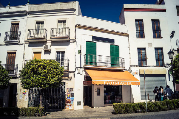 Carmona, Spain, October 11, 2025 Streets and cityscape of the historic downtown district of Carmona which is made up of narrow and picturesque streets.