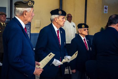 Seville, İspanya, 25 Ekim 2025. İspanyol Silahlı Kuvvetleri 9. Piyade Alayı 