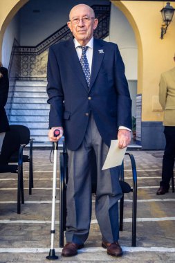 Seville, İspanya, 25 Ekim 2025. İspanyol Silahlı Kuvvetleri 9. Piyade Alayı 