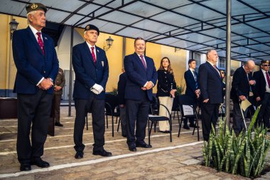 Seville, İspanya, 25 Ekim 2025. İspanyol Silahlı Kuvvetleri 9. Piyade Alayı 