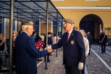 Seville, İspanya, 25 Ekim 2025. İspanyol Silahlı Kuvvetleri 9. Piyade Alayı 