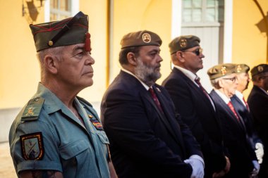 Seville, İspanya, 25 Ekim 2025. İspanyol Silahlı Kuvvetleri 9. Piyade Alayı 