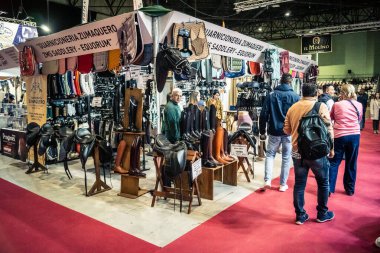 Seville, İspanya, 20 Kasım 2025 Uluslararası At Fuarı, 18-23 Kasım tarihleri arasında Sevilla 'da. 350 'den fazla üreticisi olan İspanyol atları dünyanın en büyük sergisi..