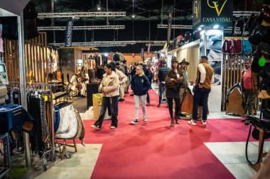 Seville, İspanya, 20 Kasım 2025 Uluslararası At Fuarı, 18-23 Kasım tarihleri arasında Sevilla 'da. 350 'den fazla üreticisi olan İspanyol atları dünyanın en büyük sergisi..