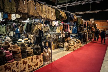 Seville, İspanya, 22 Kasım 2025 Uluslararası At Gösterisi, SICAB, 18-23 Kasım tarihleri arasında Sevilla 'da. 350 'den fazla üreticisi olan İspanyol atları dünyanın en büyük sergisi..