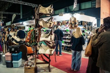 Seville, İspanya, 20 Kasım 2025 Uluslararası At Fuarı, 18-23 Kasım tarihleri arasında Sevilla 'da. 350 'den fazla üreticisi olan İspanyol atları dünyanın en büyük sergisi..