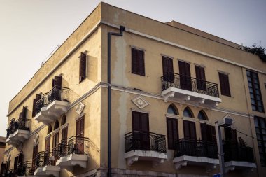 Tel Aviv, İsrail, 23 Ocak 2026 Cityscape, şehrin eşsiz mimari mirasını gösteriyor. Tarihi Bauhaus 'tan modern konut tasarımlarına kadar uzanan bu yapılar.