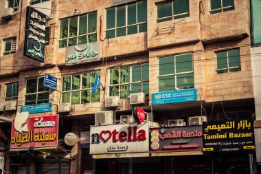 Hebron, Batı Şeria, 30 Ocak 2026 Şehir Cephesi ve Hebron şehir merkezindeki geleneksel taş binalar. Şehrin mimari manzarası ve konutlarının ayrıntılı görünümü.