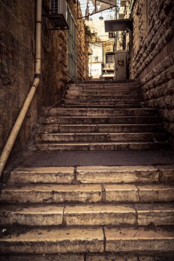 Hebron, Batı Şeria, 30 Ocak 2026 Şehir Cephesi ve Hebron şehir merkezindeki geleneksel taş binalar. Şehrin mimari manzarası ve konutlarının ayrıntılı görünümü.