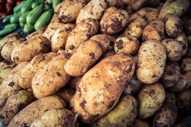 Hebron, Batı Şeria, Filistin - 12 Şubat 2026 Eski El Halil 'deki geleneksel bir sokak tezgahında taze sebzeler sergileniyor. Filistin topraklarında günlük ekonomik faaliyet ve ticaret.