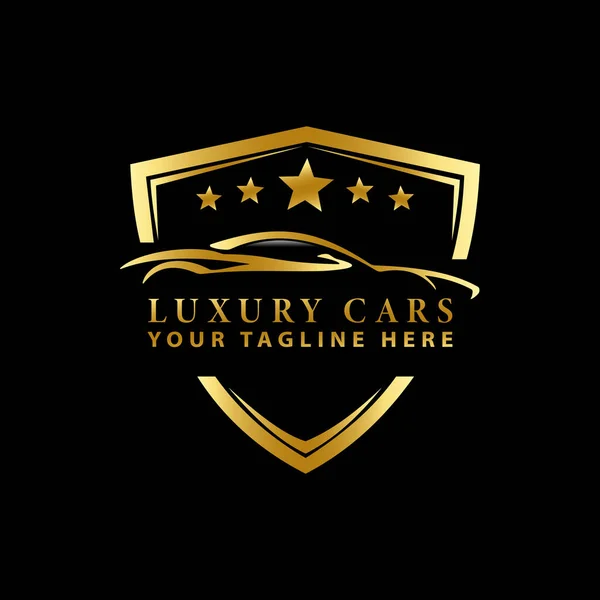 Luxe Auto Logo Logon Sjabloon — Stockvector