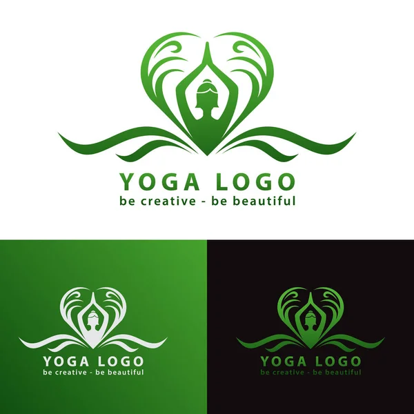 Yoga logosu - yaratıcı ol - güzel ol