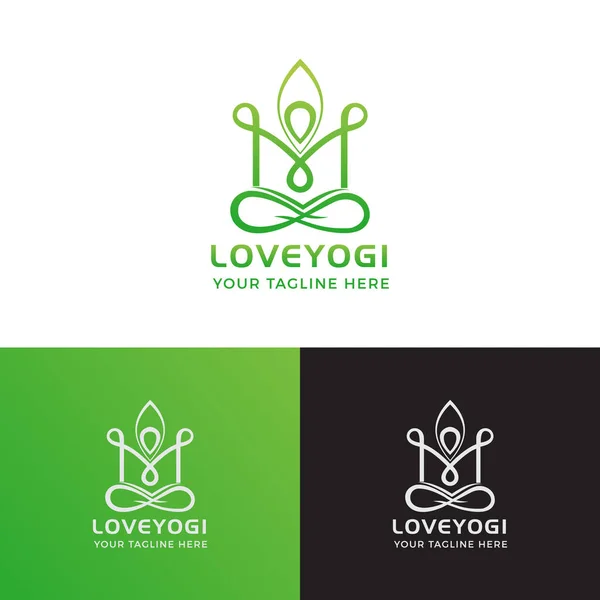 Πρότυπο Λογότυπου Love Yogi — Διανυσματικό Αρχείο