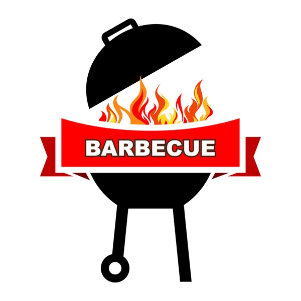 BBQ-labelontwerp. — Stockvector