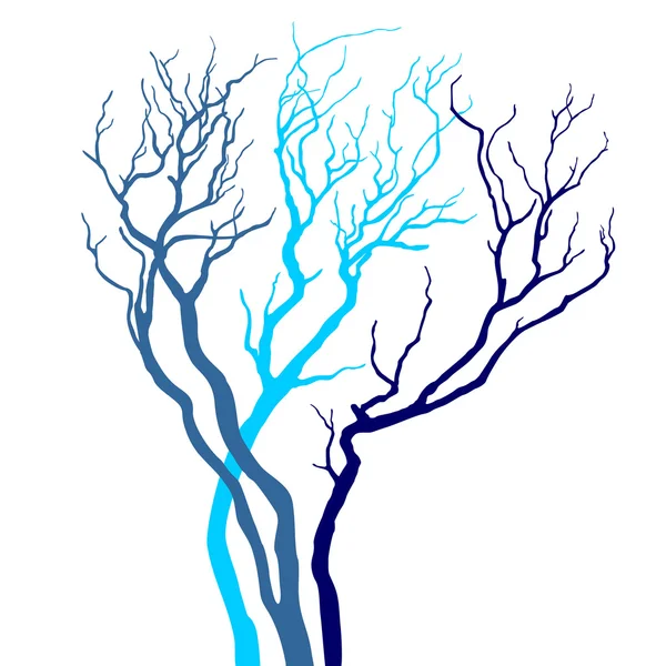 Silhouette d'arbre vectoriel — Image vectorielle