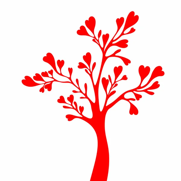 Árbol de San Valentín . — Vector de stock