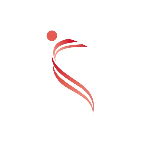 Vector Sport Mensen Logo Ontwerpsjabloon Voor Mensen Logo — Stockvector
