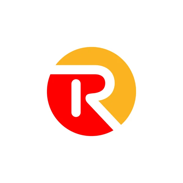 R-logó tervezés. — Stock Vector