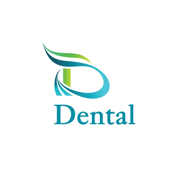 Dental clinic logo with dynamic elements. — Stock Vector