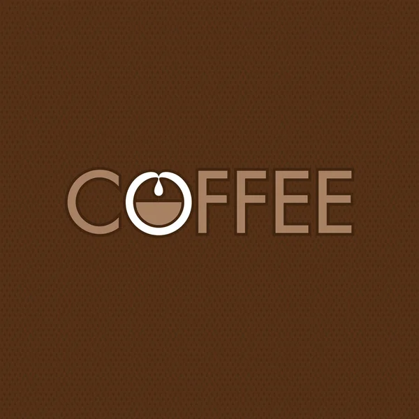 Kaffee Vektor Logo Design. — Stockvektor