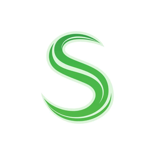 รูปแบบการออกแบบโลโก้ตัวอักษร S . — ภาพเวกเตอร์สต็อก