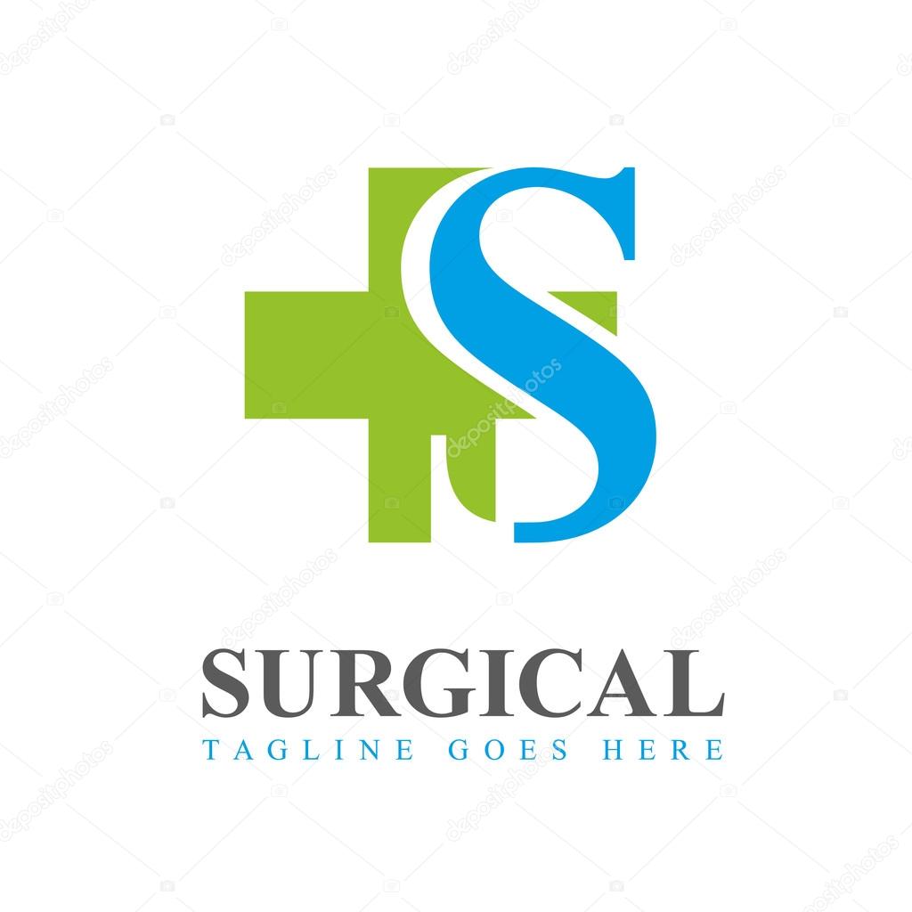 Vector Medical logo. Vector Letter S Logo Icon Design Template Elements.