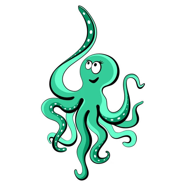 Desenhos animados Octopus . — Vetor de Stock