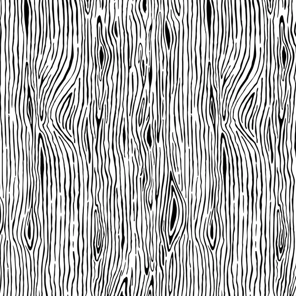 Hintergrund Holzmuster mit schwarzer und weißer Struktur — Stockvektor