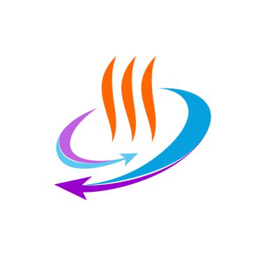 Isı dolaşım ve kavramı logo soğutma