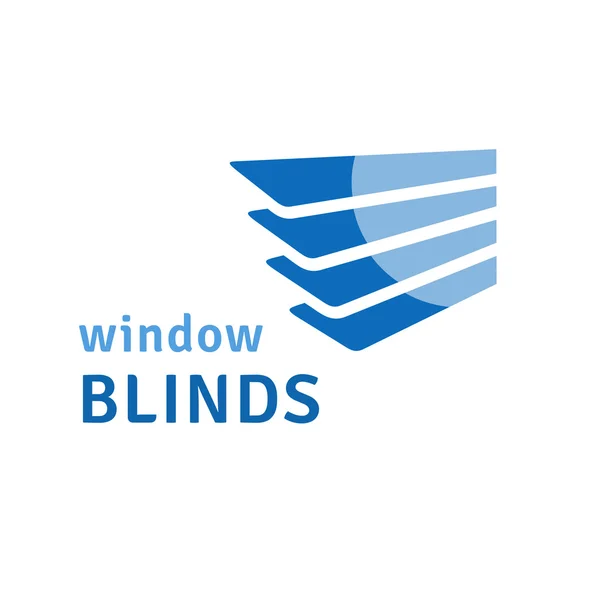 Window blinds logo — Stock Vector
