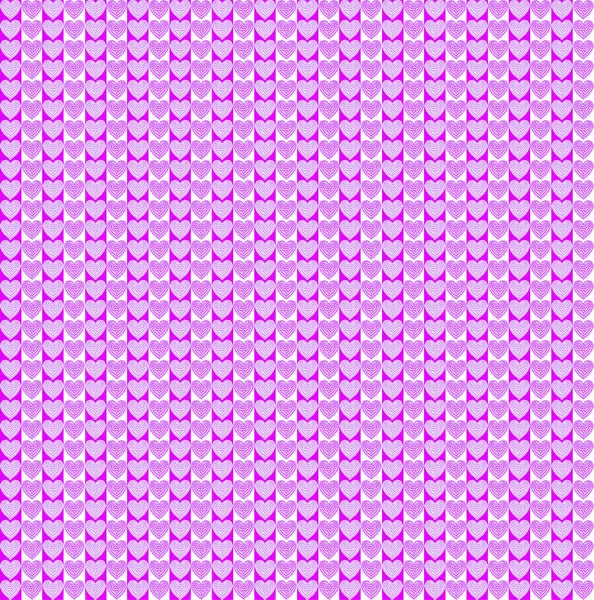 Seamless Background Pink Hearts Striped Texture — Stock Photo, Image