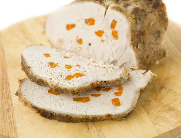Homemade baked ham in foil — Stock Photo, Image